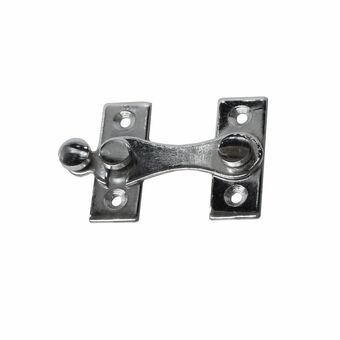 Door Hasp EDM H-vorm Staal Links Verchroomd (4 cm)