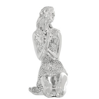 Decoratieve figuren Alexandra House Living Zilverkleurig Plastic Vrouw 16 x 18 x 28 cm