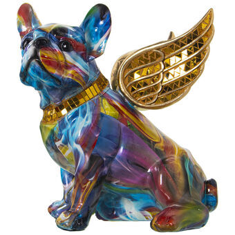 Decoratieve figuren Alexandra House Living Multicolour Plastic Hond Vleugels 23 x 27 x 29 cm