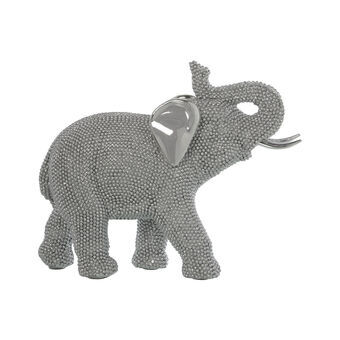 Decoratieve figuren Alexandra House Living Zilverkleurig Plastic Olifant 11 x 24 x 20 cm