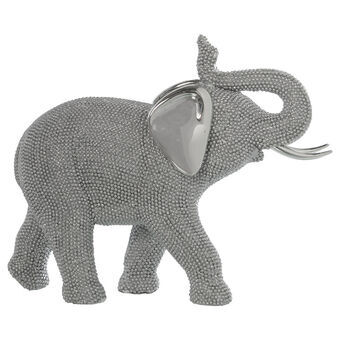 Decoratieve figuren Alexandra House Living Zilverkleurig Plastic Olifant 13 x 29 x 24 cm