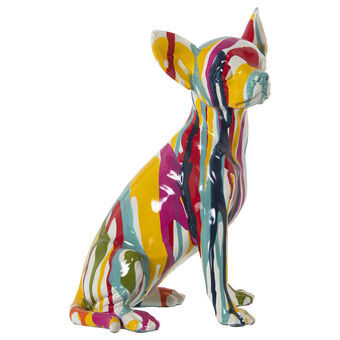 Decoratieve figuren Alexandra House Living Multicolour Plastic Hond Verf 14 x 19 x 28 cm