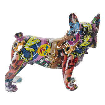 Decoratieve figuren Alexandra House Living Multicolour Plastic Hond 14 x 26 x 24 cm