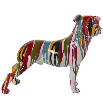 Decoratieve figuren Alexandra House Living Multicolour Plastic Hond Verf 13 x 29 x 26 cm