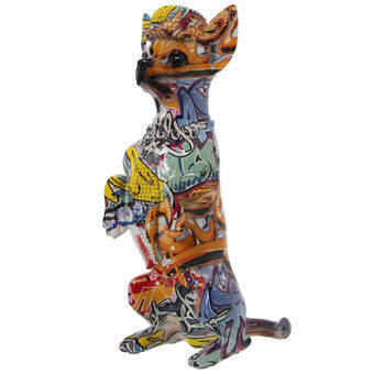 Decoratieve figuren Alexandra House Living Multicolour Plastic Hond 16 x 13 x 30 cm