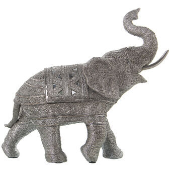 Decoratieve figuren Alexandra House Living Zilverkleurig Plastic Olifant 18 x 40 x 36 cm