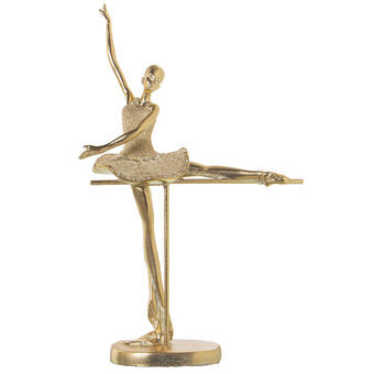 Decoratieve figuren Alexandra House Living Gouden Plastic Ballerina 16 x 27 x 39 cm