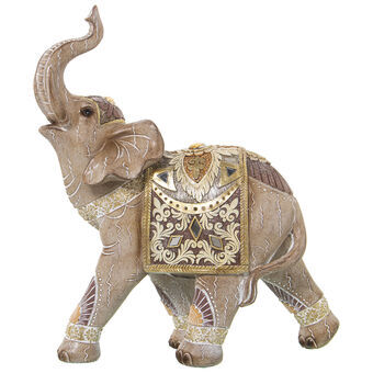 Decoratieve figuren Alexandra House Living Gouden Plastic Olifant 13 x 27 x 30 cm