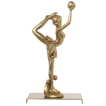 Decoratieve figuren Alexandra House Living Gouden Plastic Gymnast 12 x 18 x 32 cm