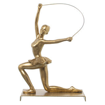 Decoratieve figuren Alexandra House Living Gouden Plastic Gymnast 13 x 19 x 27 cm