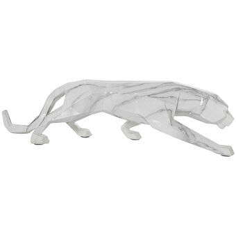 Decoratieve figuren Alexandra House Living Plastic Panter 14 x 46 x 16 cm Marmer