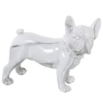 Decoratieve figuren Alexandra House Living Plastic Hond 14 x 26 x 24 cm Marmer