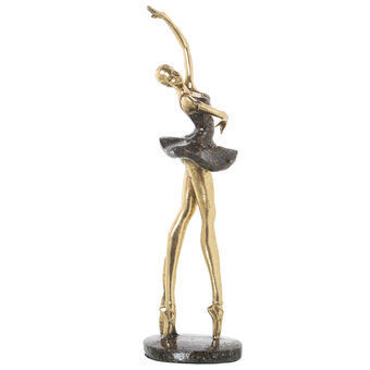 Decoratieve figuren Alexandra House Living Gouden Plastic Ballerina 15 x 16 x 44 cm