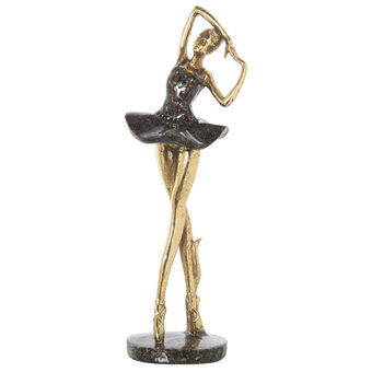 Decoratieve figuren Alexandra House Living Gouden Plastic Ballerina 14 x 16 x 38 cm