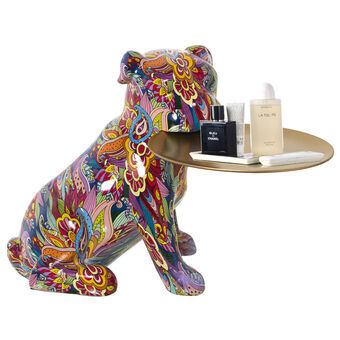 Decoratieve figuren Alexandra House Living Multicolour Plastic Hond 21 x 27 x 29 cm Dienblad