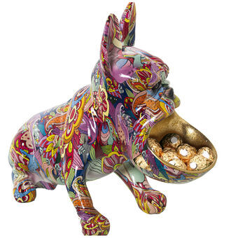 Decoratieve figuren Alexandra House Living Multicolour Plastic Hond 19 x 32 x 27 cm Kom