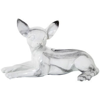 Decoratieve figuren Alexandra House Living Plastic Hond 17 x 28 x 18 cm Marmer