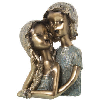 Decoratieve figuren Alexandra House Living Gouden Plastic Kinderen 16 x 20 x 29 cm