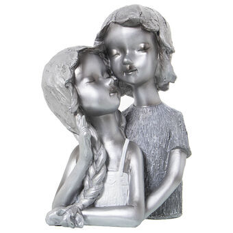 Decoratieve figuren Alexandra House Living Zilverkleurig Plastic Kinderen 16 x 20 x 29 cm