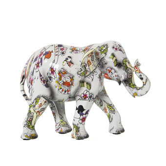 Decoratieve figuren Alexandra House Living Multicolour Plastic Olifant 11 x 18 x 24 cm