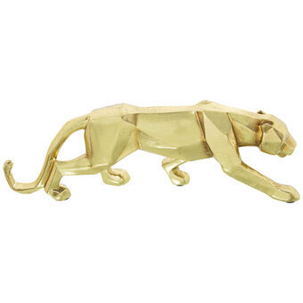 Decoratieve figuren Alexandra House Living Gouden Plastic Panter 10 x 16 x 44 cm