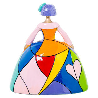 Decoratieve figuren Alexandra House Living Multicolour Plastic Jurk 19 x 13 x 21 cm