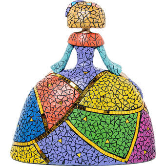 Decoratieve figuren Alexandra House Living Multicolour Plastic Jurk 27 x 15 x 28 cm