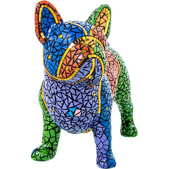 Decoratieve figuren Alexandra House Living Multicolour Plastic Hond 34 X 15 X 27 CM