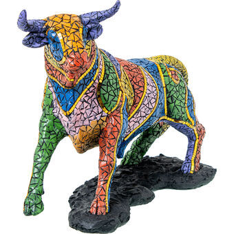 Decoratieve figuren Alexandra House Living Multicolour Plastic Stier 43 X 16 X 31 CM