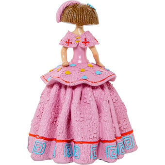 Decoratieve figuren Alexandra House Living Roze Plastic Jurk 15 x 15 x 21 cm