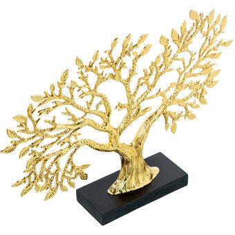 Decoratieve figuren Alexandra House Living Zwart Gouden Metaal Boomstructuur 38 x 7 x 28 cm