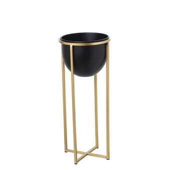 Grondlegger Alexandra House Living Zwart Gouden Metaal 21 x 21 x 50 cm Met steun