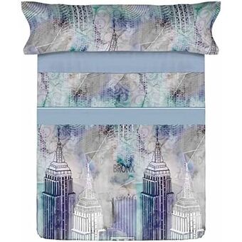 Set beddengoed Pierre Cardin SKYLINE Blauw Bed van 90