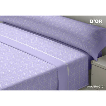 Set beddengoed D\'Or ANKARA Mauve Bed van 150 Franela