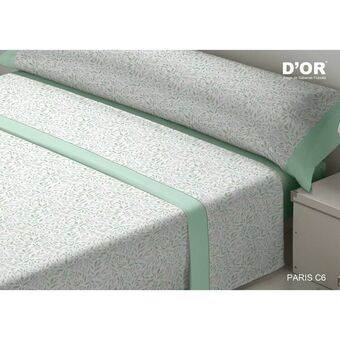 Set beddengoed D\'Or PARIS Groen Bed van 90 Franela