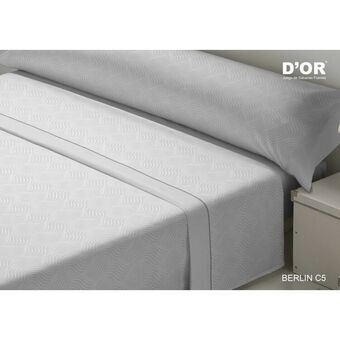 Set beddengoed D\'Or BERLIN Grijs Bed van 90 Franela