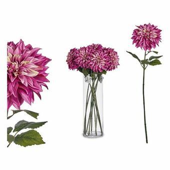 Decoratieve Bloem Groen Roze 16 x 74 x 16 cm Dahlia (16 x 74 x 16 cm)