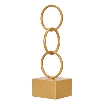 Decoratieve figuren Ringen Gouden Metaal (12,5 x 40,5 x 12,5 cm)