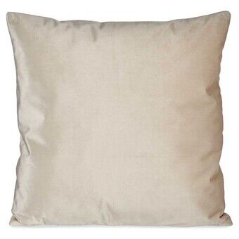 Kussen Polyester Fluweel Ivoor (45 x 13 x 45 cm)