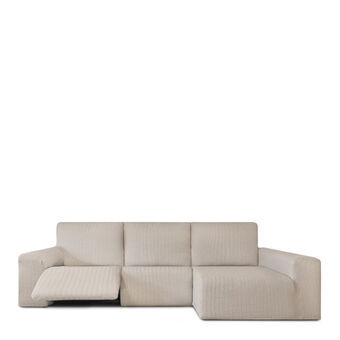 Hoes voor chaise longue met lange armleuning rechts Eysa JAZ Beige 180 x 120 x 360 cm