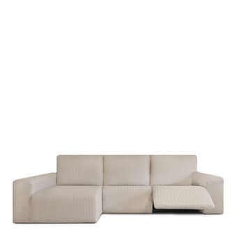 Hoes voor chaise longue met lange armleuning links Eysa JAZ Beige 180 x 120 x 360 cm