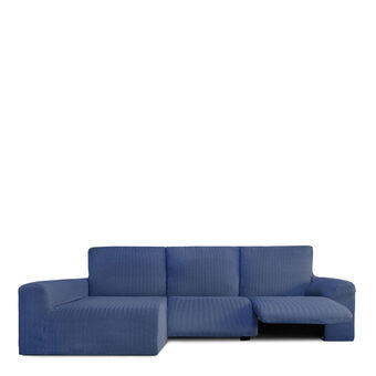 Hoes voor chaise longue met lange armleuning links Eysa JAZ Blauw 180 x 120 x 360 cm