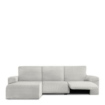 Hoes voor chaise longue met korte armleuning links Eysa JAZ Wit 120 x 120 x 360 cm