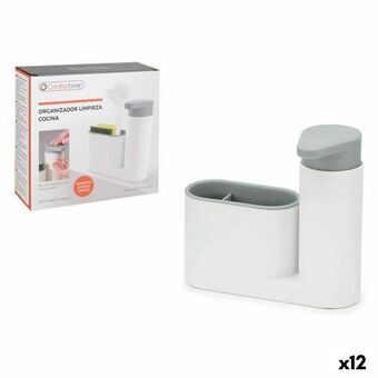 Organizer Confortime Zeepschaal Wit 18 x 6 x 16 cm (12 Stuks)