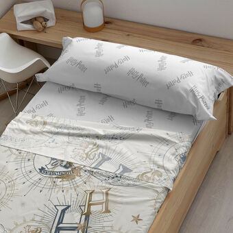 Set beddengoed Harry Potter Gold Beige Bed van 135 210 x 270 cm