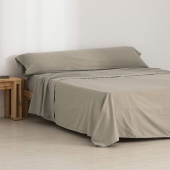 Set beddengoed SG Hogar Taupe Bed van 105 Franela