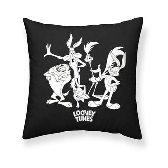 Kussenhoes Looney Tunes Looney B&w A Zwart 45 x 45 cm