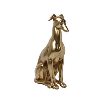 Decoratieve figuren Romimex Gouden Hars Hond 20 x 30 x 10 cm