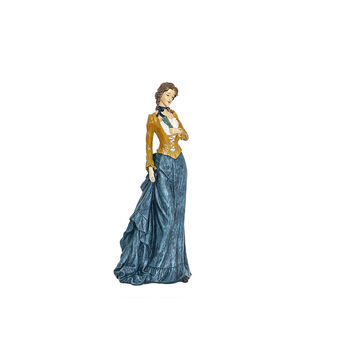 Decoratieve figuren Romimex Multicolour Hars Lady 16 x 39 x 13 cm