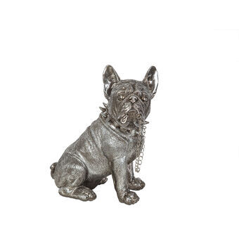 Decoratieve figuren Romimex Zilverkleurig Hars Hond 24 x 29 x 17 cm